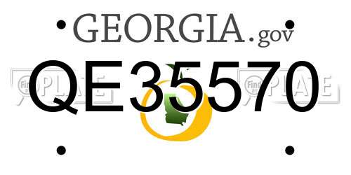 QE35570 Georgia License Plate