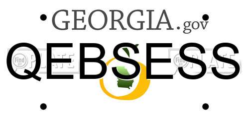 QEBSESS Georgia License Plate