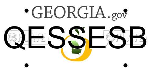 QESSESB Georgia License Plate