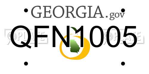QFN1005 Georgia License Plate