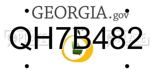 QH7B482 Georgia License Plate