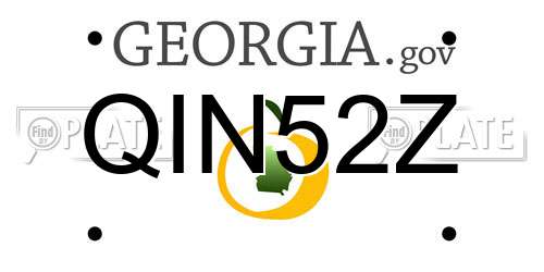 QIN52Z Georgia License Plate