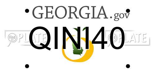 QINI40 Georgia License Plate