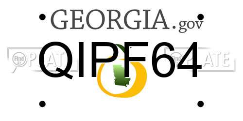 QIPF64 Georgia License Plate
