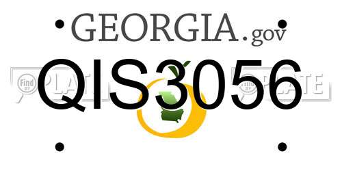 QIS3056 Georgia License Plate