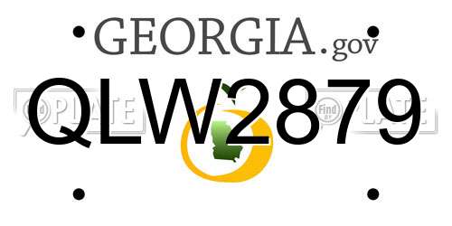 QLW2879 Georgia License Plate