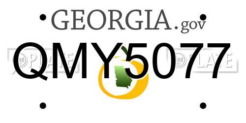 QMY5077 Georgia License Plate