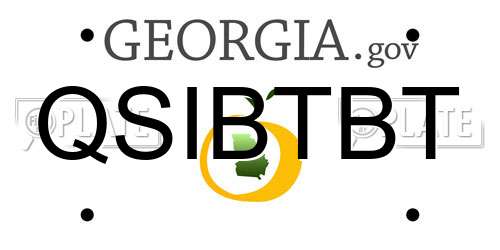 QSIBTBT Georgia License Plate
