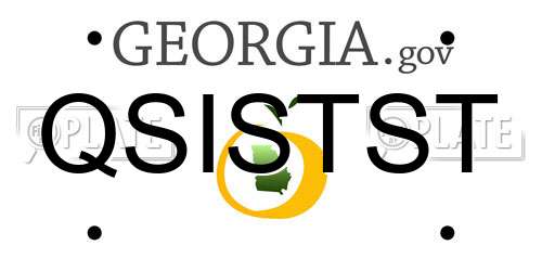 QSISTST Georgia License Plate