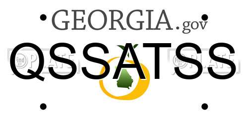 QSSATSS Georgia License Plate