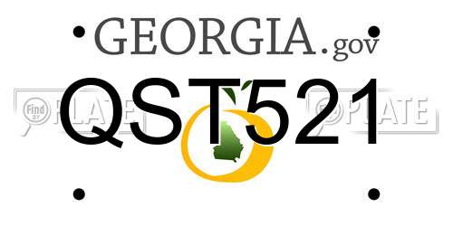 QST521 Georgia License Plate