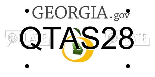QTAS28 Georgia License Plate