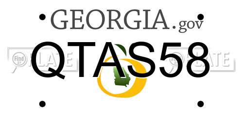 QTAS58 Georgia License Plate