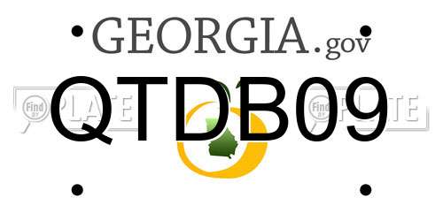 QTDB09 Georgia License Plate