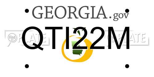 QTI22M Georgia License Plate