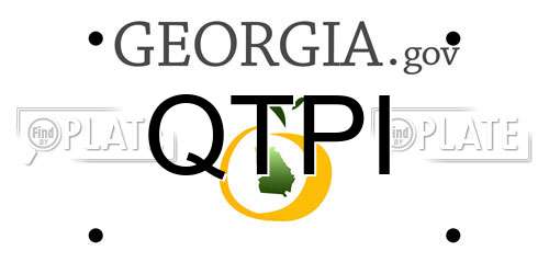QTPI Georgia License Plate