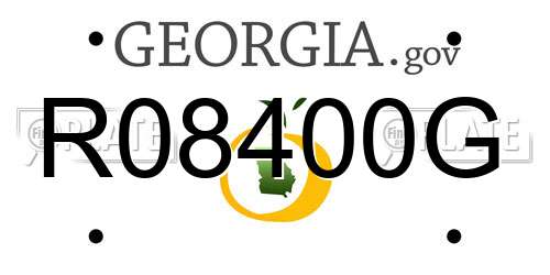 R08400G Georgia License Plate