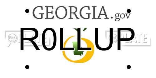 R0LLUP Georgia License Plate
