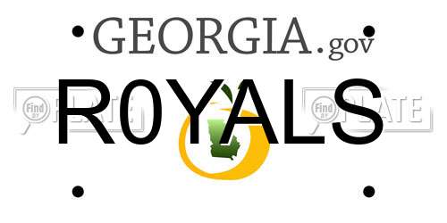 R0YALS Georgia License Plate