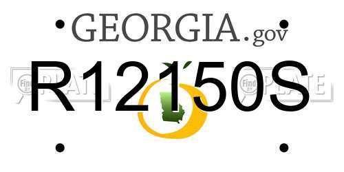 R12150S Georgia License Plate