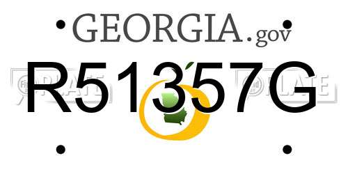 R51357G Georgia License Plate