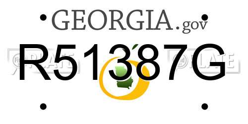 R51387G Georgia License Plate