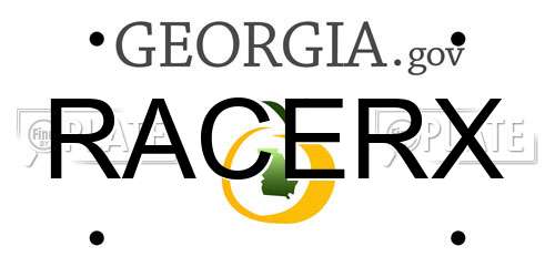 RACERX Georgia License Plate