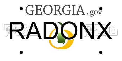 RADONX Georgia License Plate