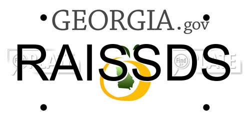 RAISSDS Georgia License Plate