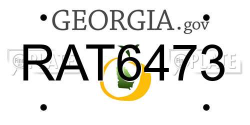 RAT6473 Georgia License Plate