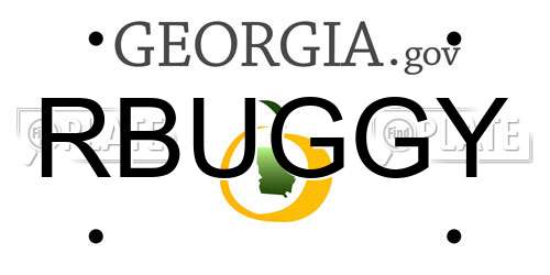 RBUGGY Georgia License Plate