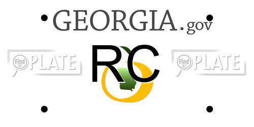 RC Georgia License Plate