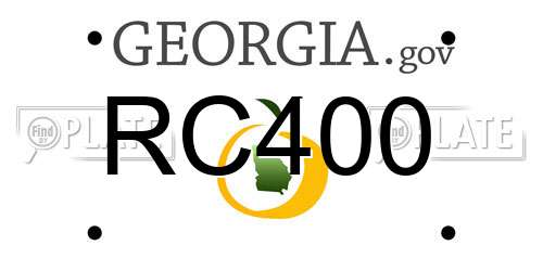 RC400 Georgia License Plate