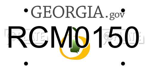 RCM0150 Georgia License Plate