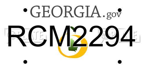 RCM2294 Georgia License Plate