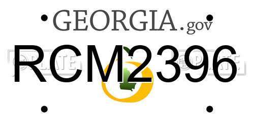 RCM2396 Georgia License Plate