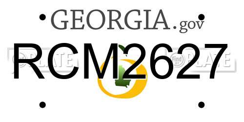 RCM2627 Georgia License Plate