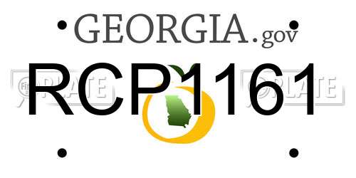 RCP1161 Georgia License Plate
