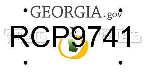 RCP9741 Georgia License Plate