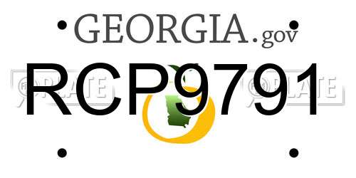 RCP9791 Georgia License Plate