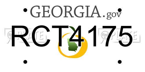 RCT4175 Georgia License Plate