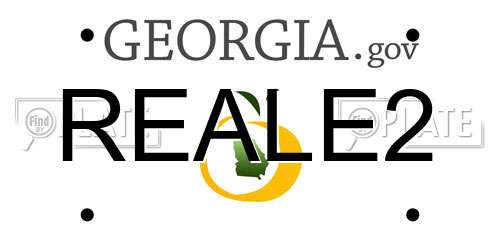 REALE2 Georgia License Plate