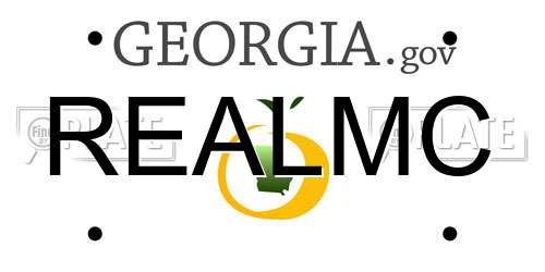 REALMC Georgia License Plate