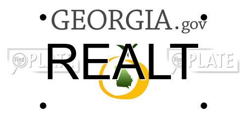 REALT Georgia License Plate