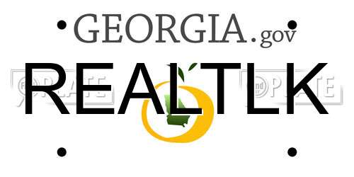 REALTLK Georgia License Plate