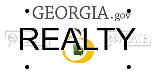 REALTY Georgia License Plate