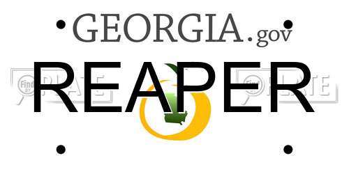 REAPER Georgia License Plate