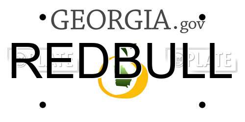 REDBULL Georgia License Plate