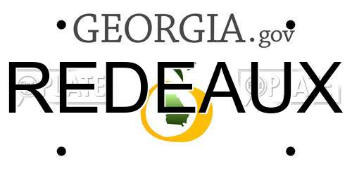 REDEAUX Georgia License Plate