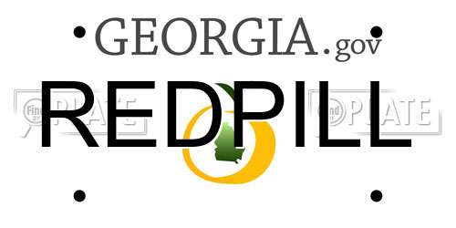REDPILL Georgia License Plate